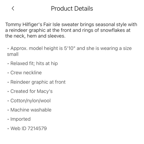 Tommy Hilfiger Festive Sweater - Size: Medium - Picture 3 of 6